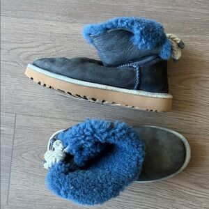 UGG Blue and Gray Ankle Boots